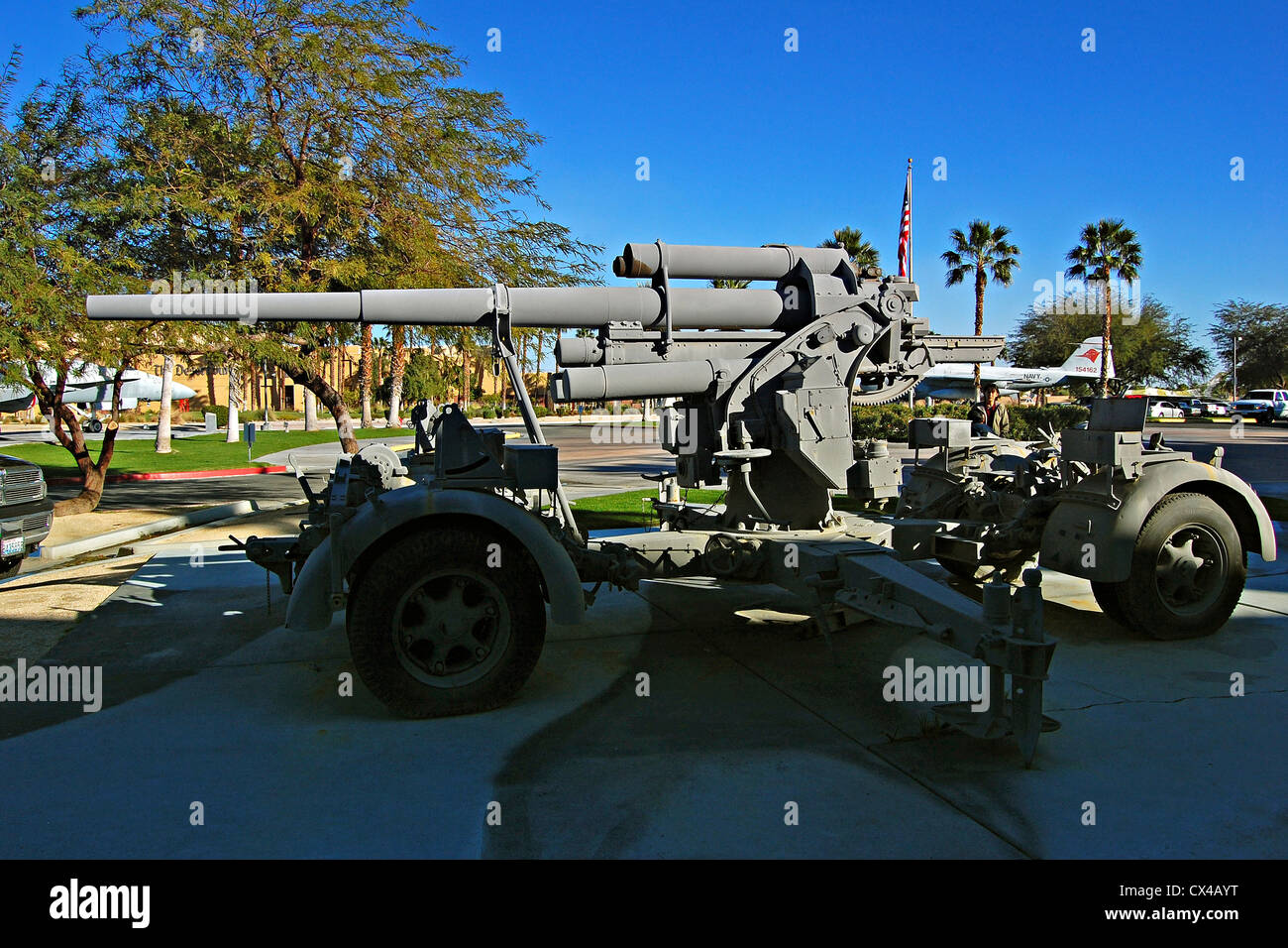 German 88 Gun Palm Springs Air Museum Stock Photo