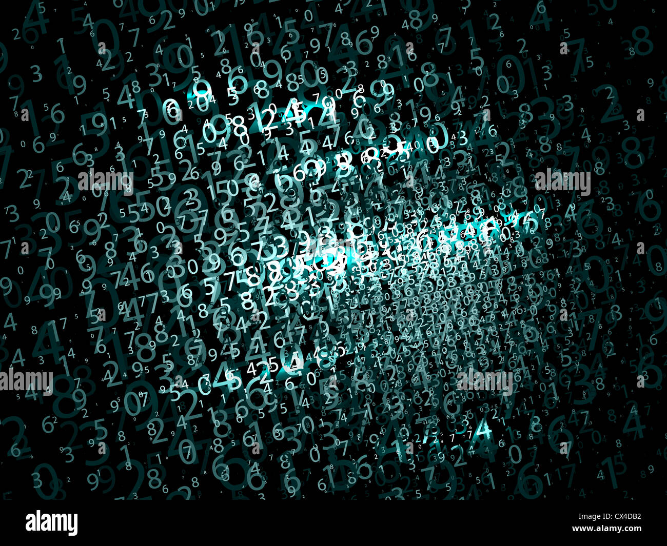 abstract colorful composition of numbers Stock Photo - Alamy