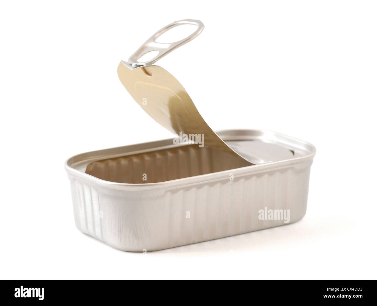 Still life image of an open tin Stock Photo