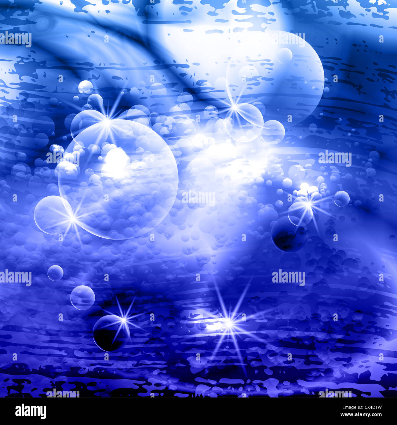 stylized space with transparency bubbles Stock Photo - Alamy