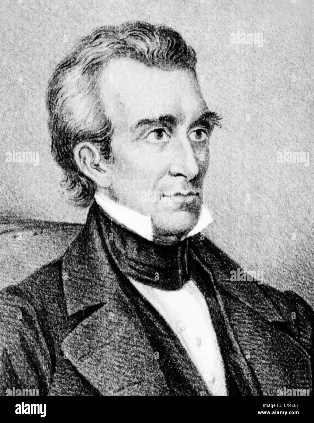 Vintage portrait of James K Polk Stock Photo Alamy