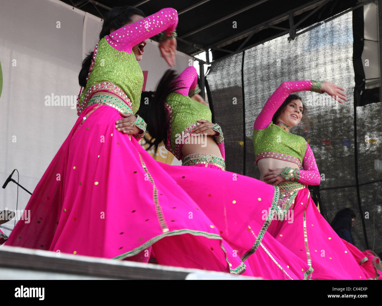 Indian dance troupe performing at the Hillborough International Oyster