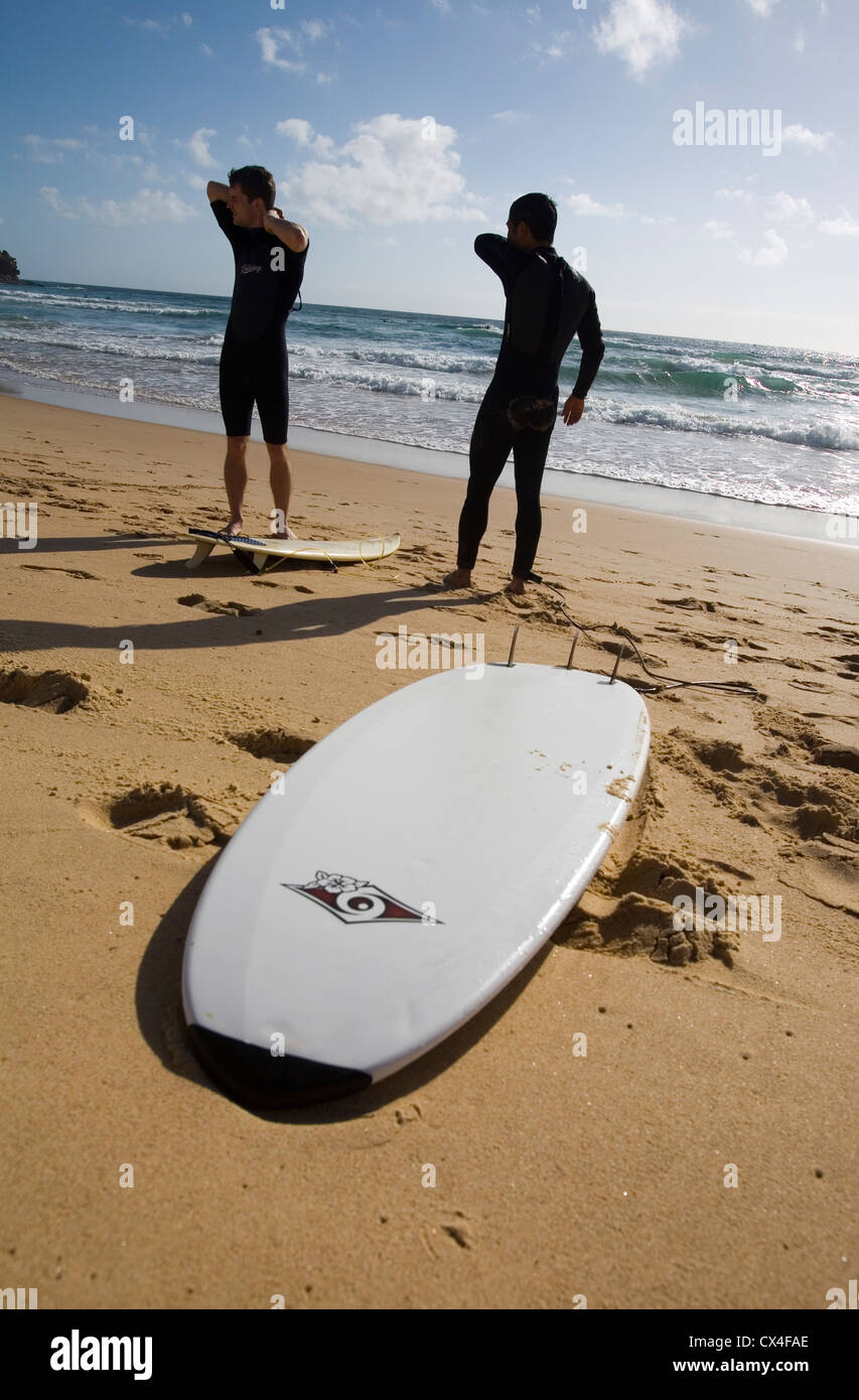Surfers at North Steyne Beach at Manly. Sydney, New South Wales, AUSTRALIA Stock Photo