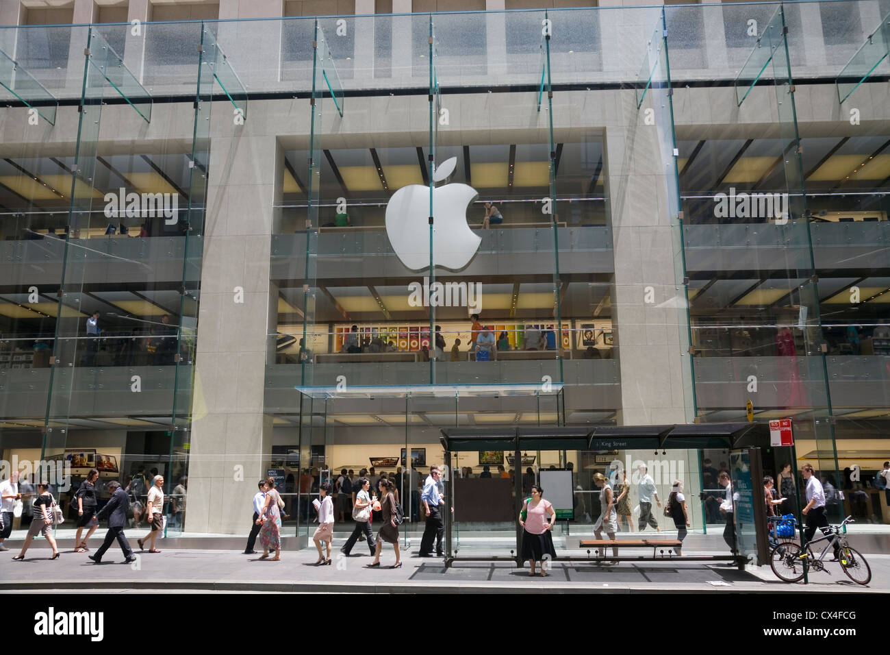 The Apple Store on George Street. Sydney, New South Wales, AUSTRALIA Stock Photo