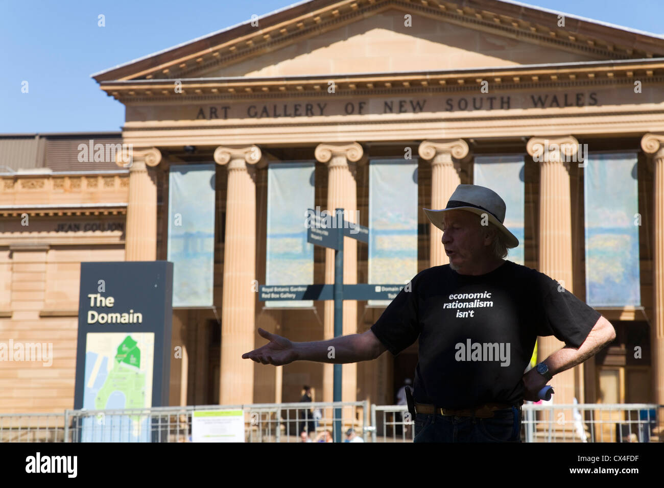 Speaker's Corner. The Domain, Sydney, New South Wales, AUSTRALIA Stock