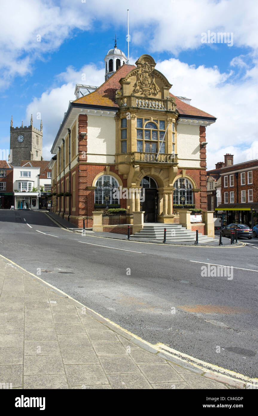 Marlborough town hall Wiltshire UK Stock Photo Alamy