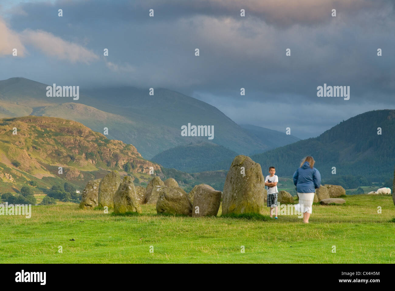 Castlerigg Stone Circle, Lake District, England, UK Stock Photo