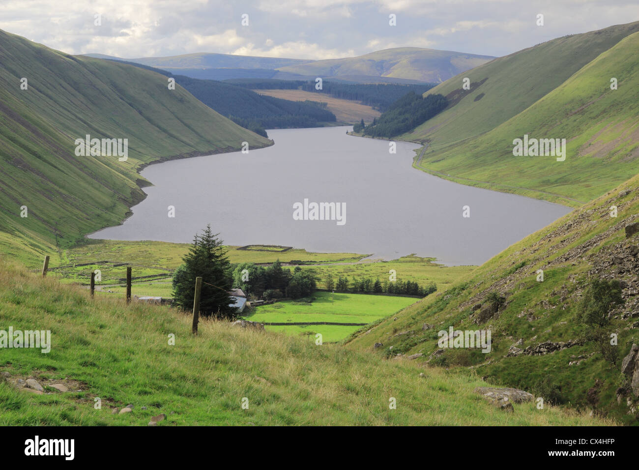 Talla Reservoir, Nr Tweedsmuir, Borders, Scotland, UK Stock Photo