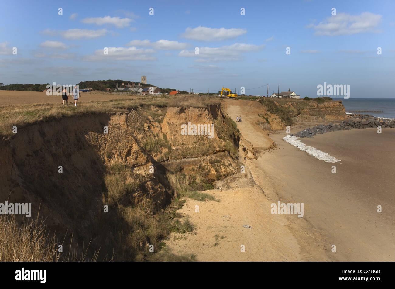 Coastal erosion Happisburgh Norfolk UK September 2012 Stock Photo - Alamy