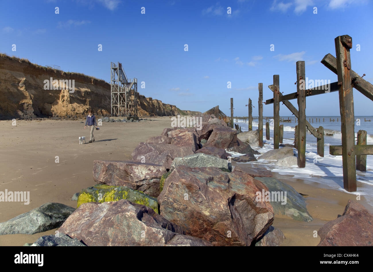 Coastal erosion Happisburgh Norfolk UK September 2012 Stock Photo - Alamy
