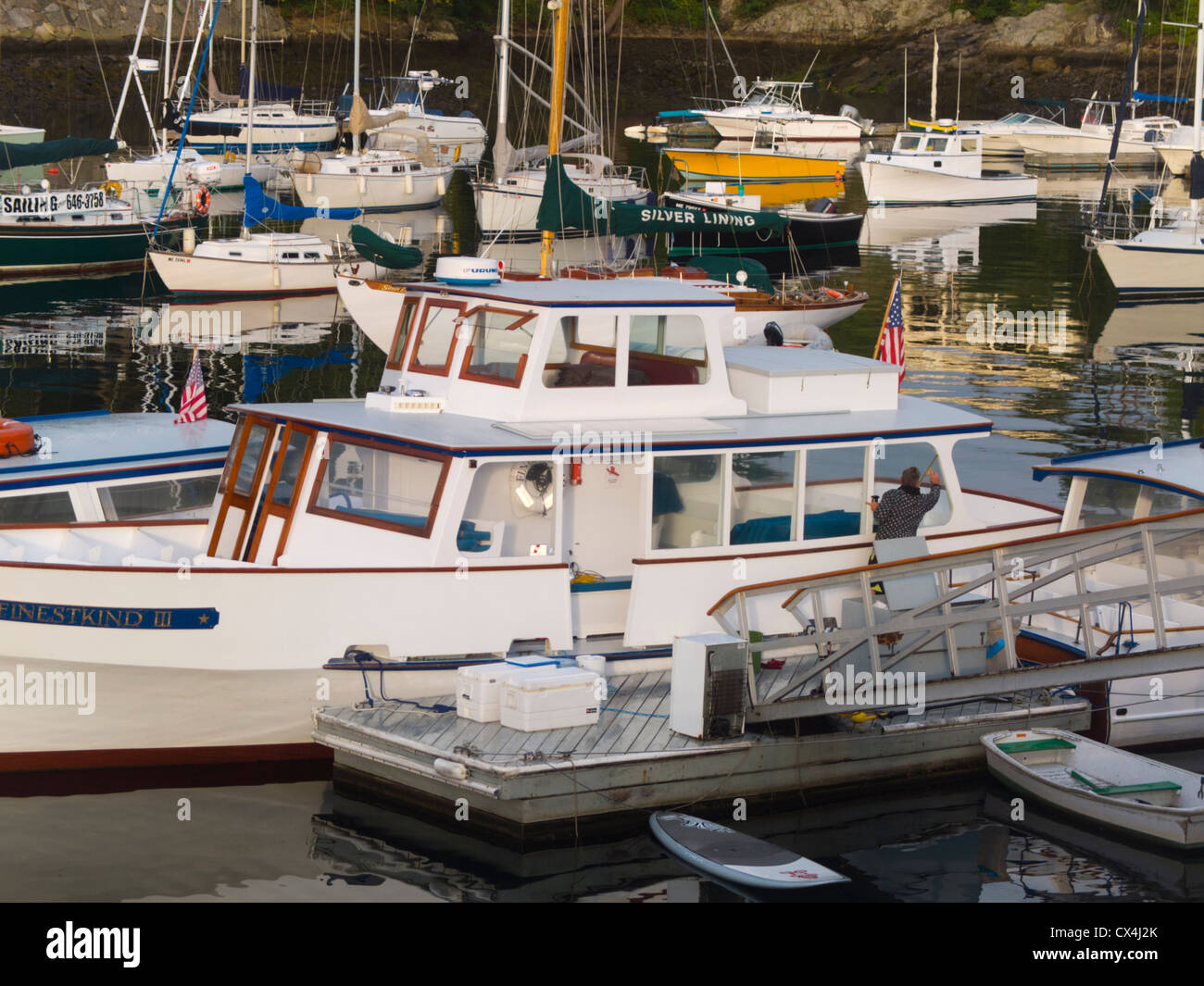 Footbridge lobster perkins cove hires stock photography and images Alamy