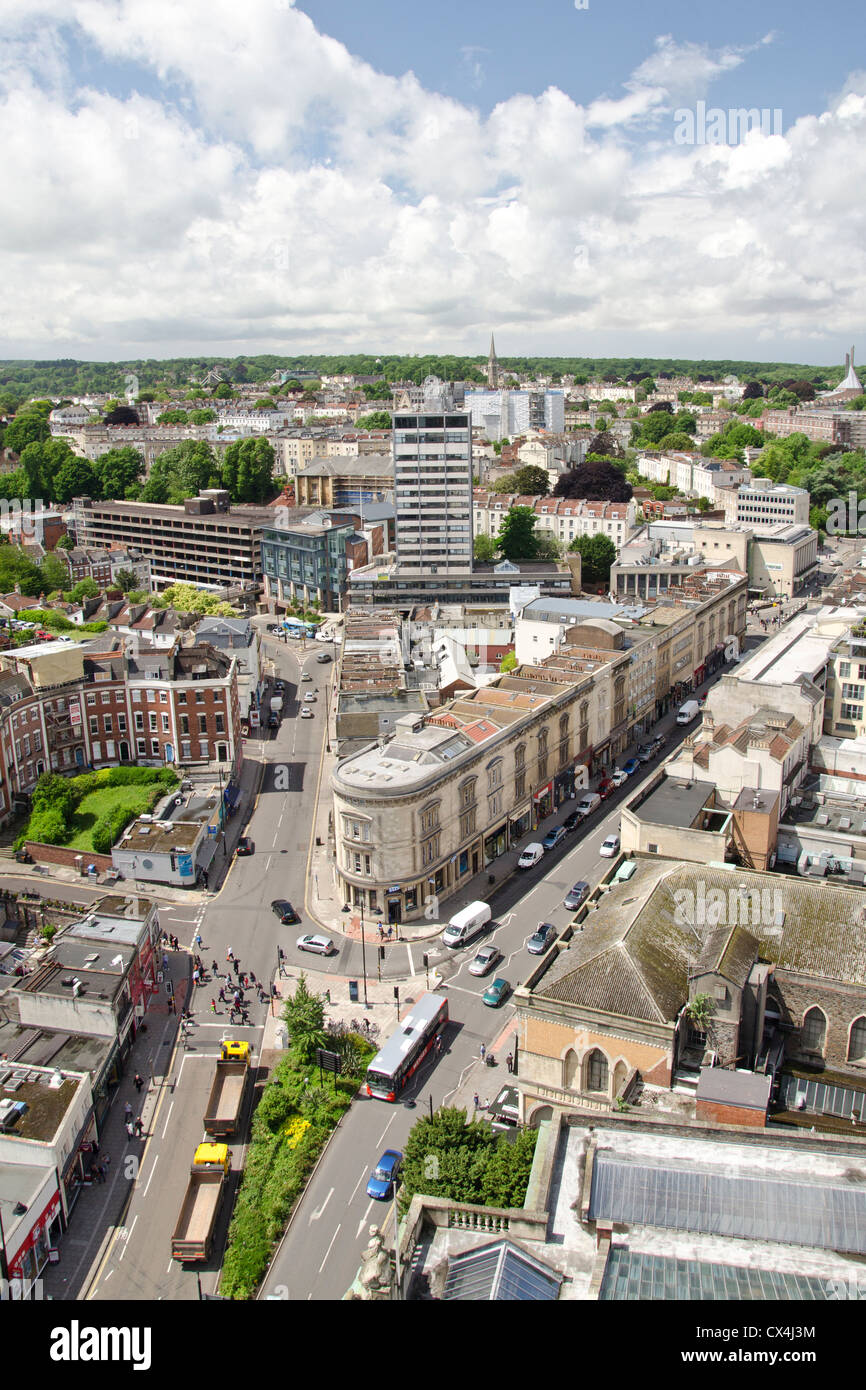 City centre traffic aerial hi-res stock photography and images - Alamy