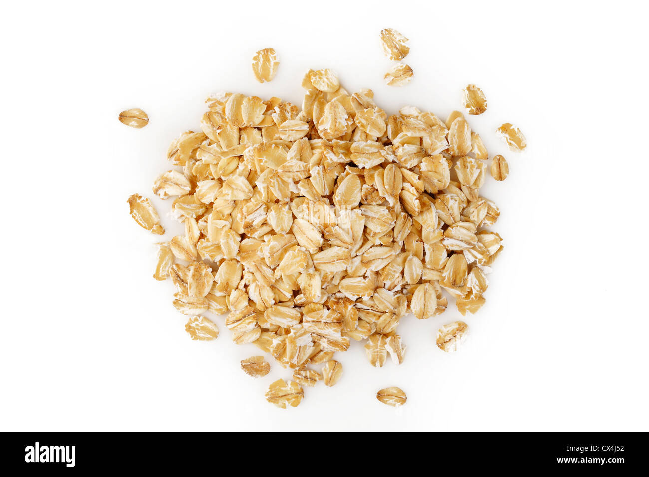 oats on white background Stock Photo