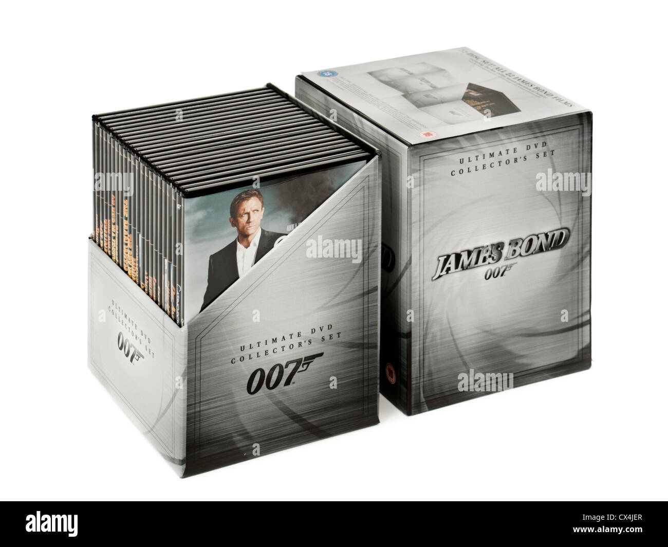 James Bond (007) Ultimate DVD Collector's Box Set Stock Photo