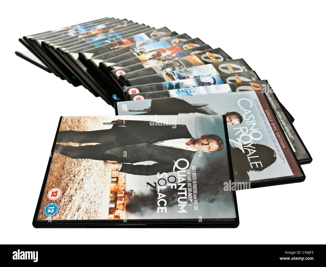 James Bond (007) Ultimate DVD Collector's Box Set Stock Photo