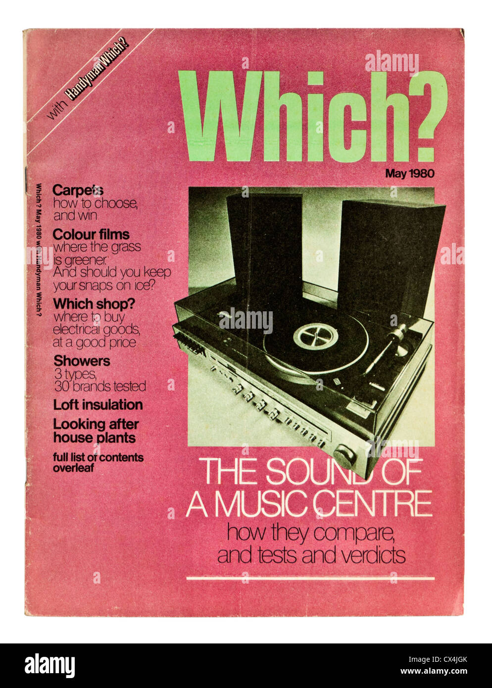 May 1980 issue of Which? consumer magazine Stock Photo