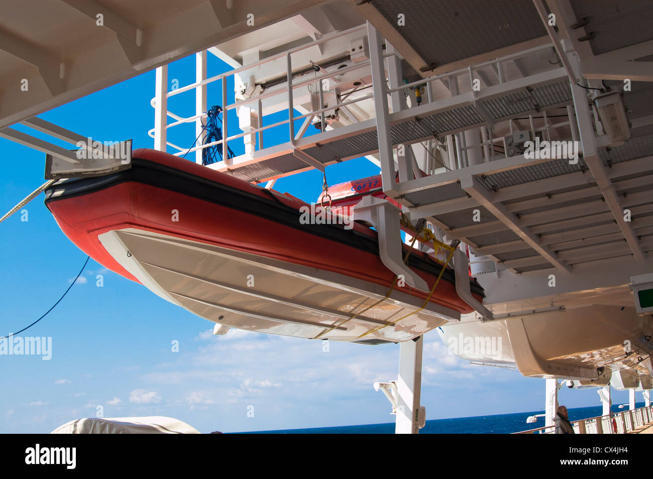 Lifeboat ,Cruise Ship Stock Photo Alamy