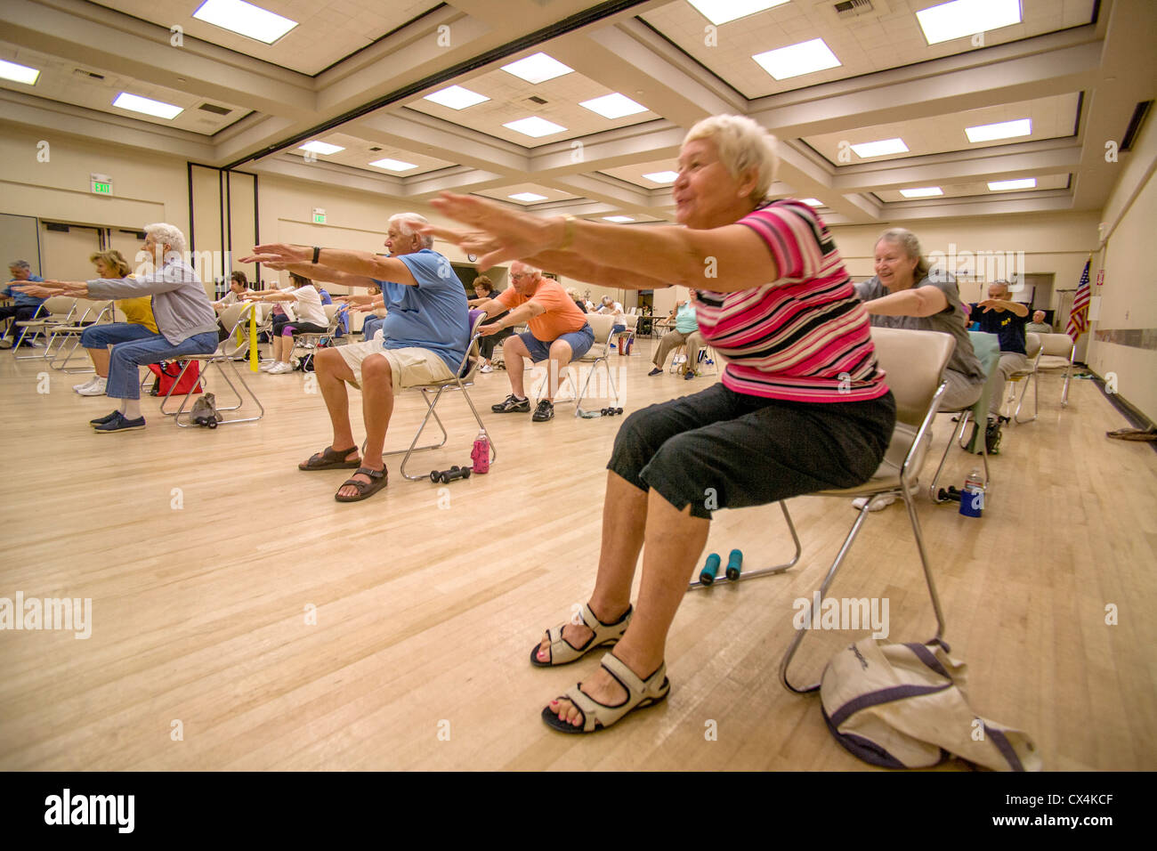 Chair Exercise Senior High Resolution Stock Photography and Images Alamy