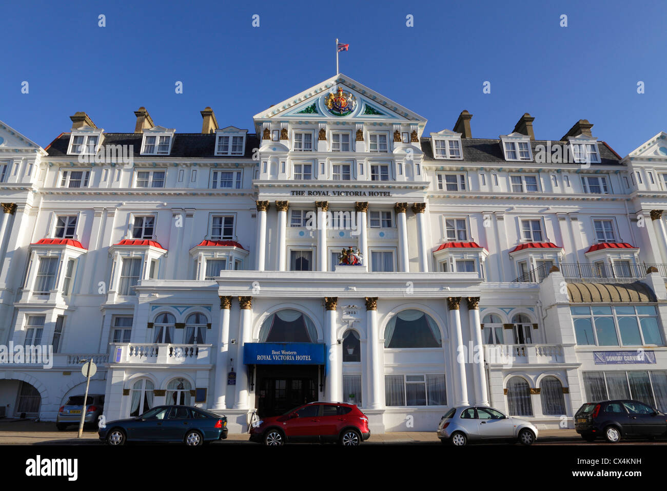 Royal Victoria Hotel St Leonard's Hastings seafront East Sussex UK GB Stock  Photo - Alamy