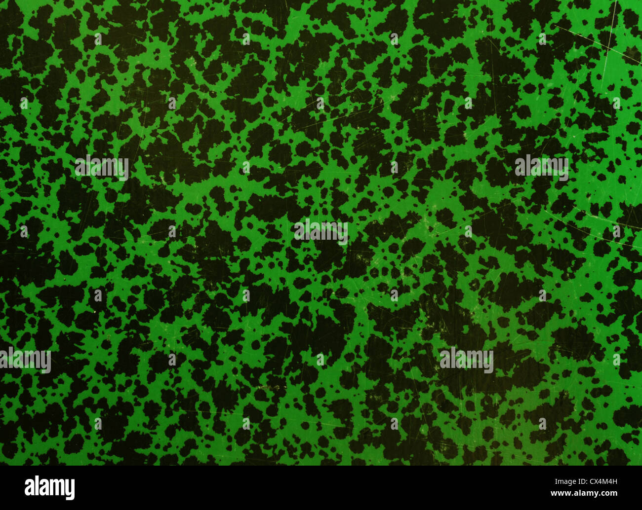 Black and green grunge scratched background. Stock Photo