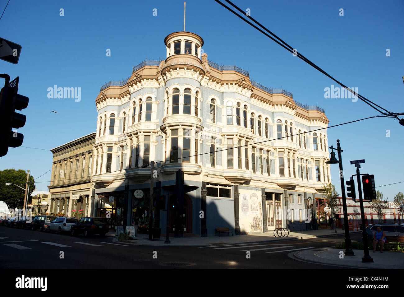 Victorian Buildings. Port Townsend, Olympic Peninsula, Washington State, USA Stock Photo