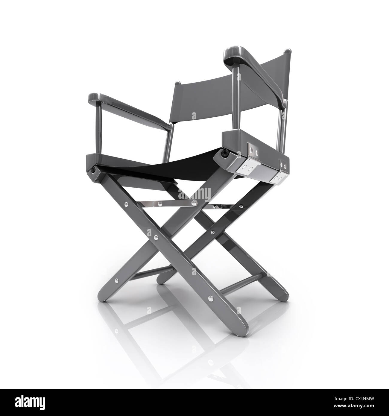 Director&rsquo;s chair on white background Stock Photo - Alamy