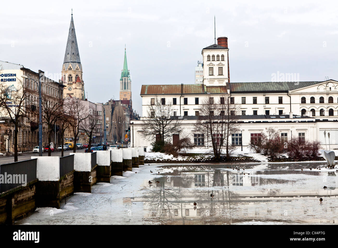 White Factory White factory textile museum Lodz Poland Stock Photo - Alamy