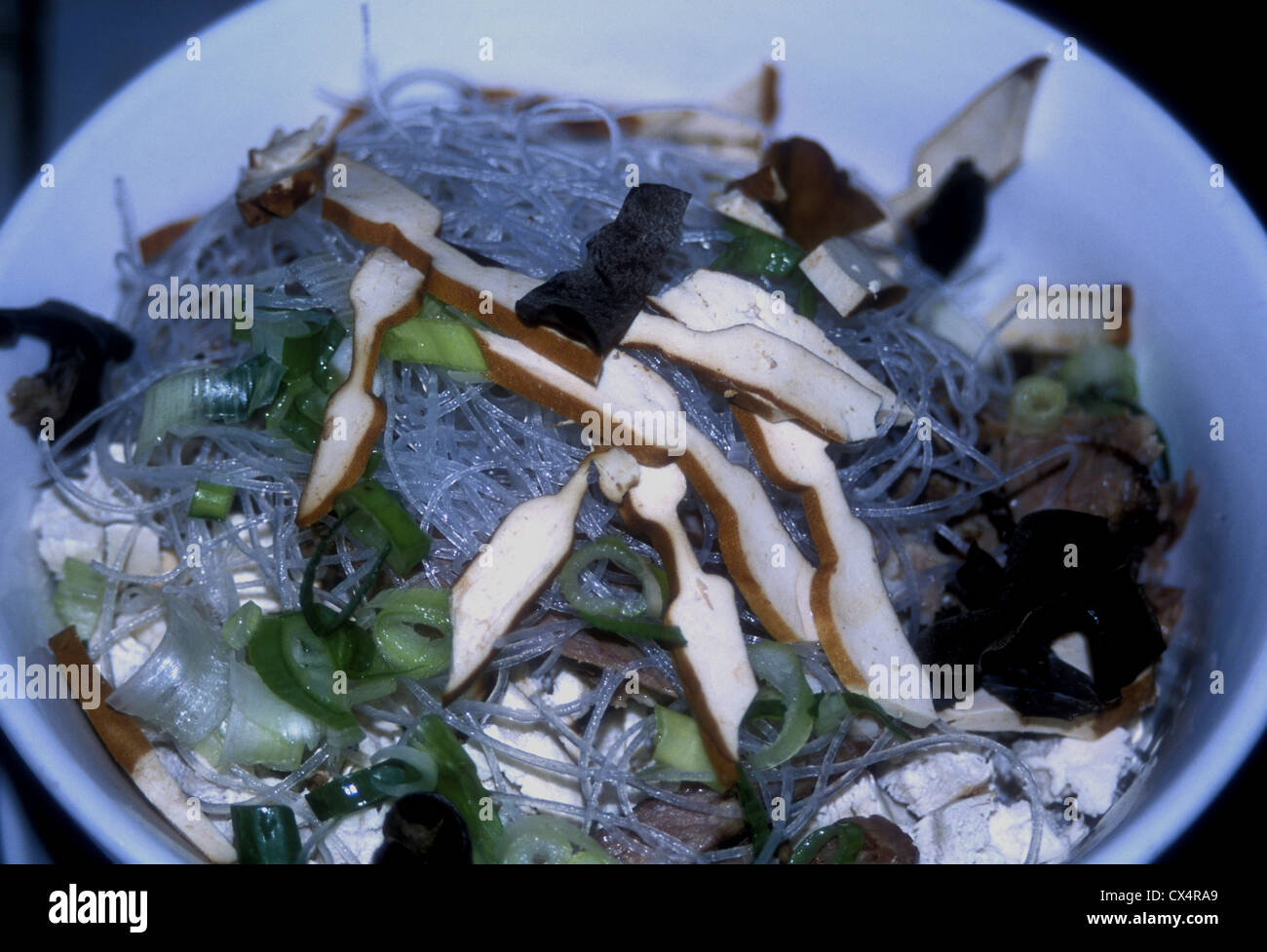 Chinese food with mutton, noodles and soya bean curd Stock Photo Alamy