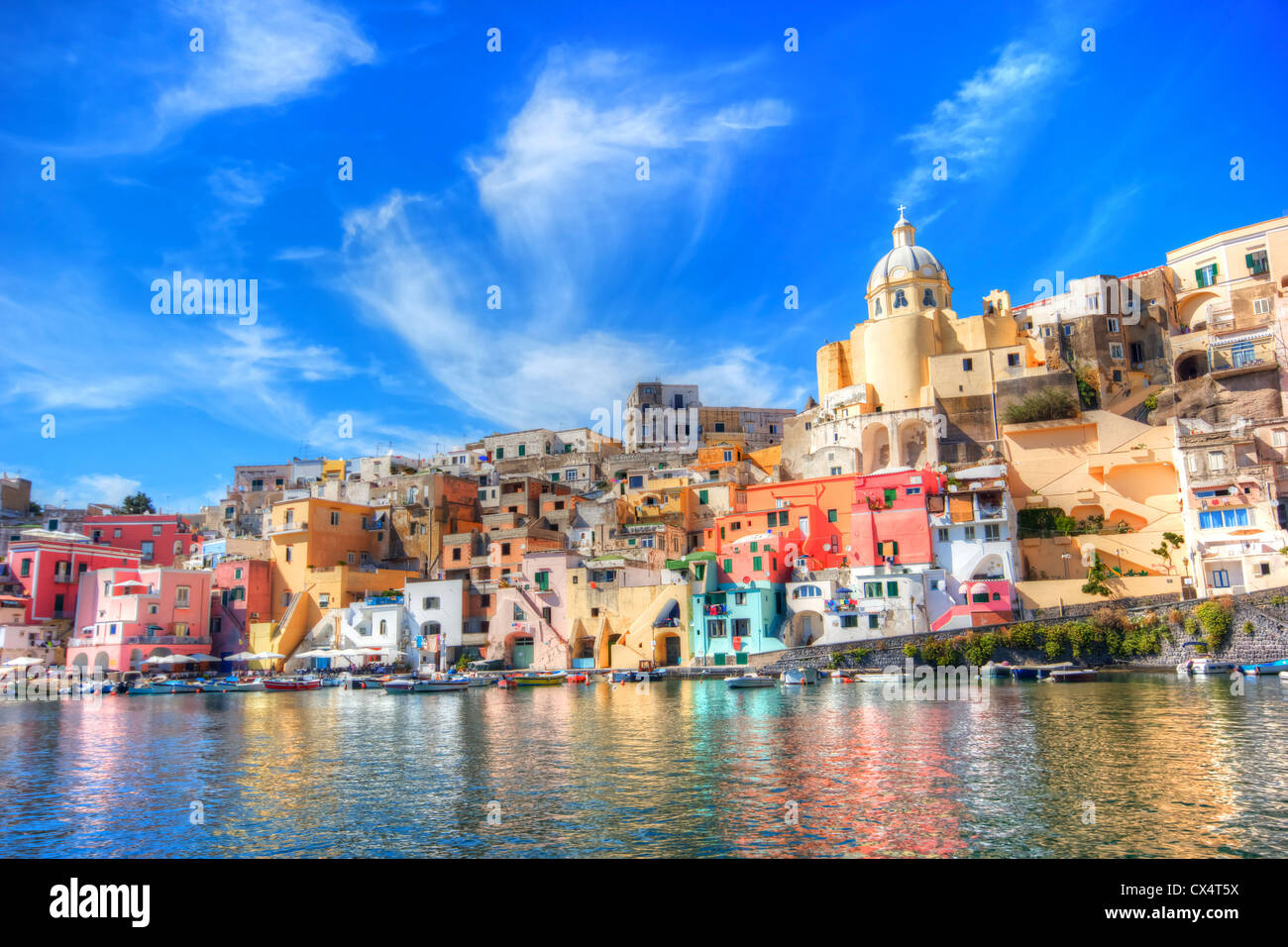 Procida, beautiful island in the mediterranean sea, Naples. Stock Photo