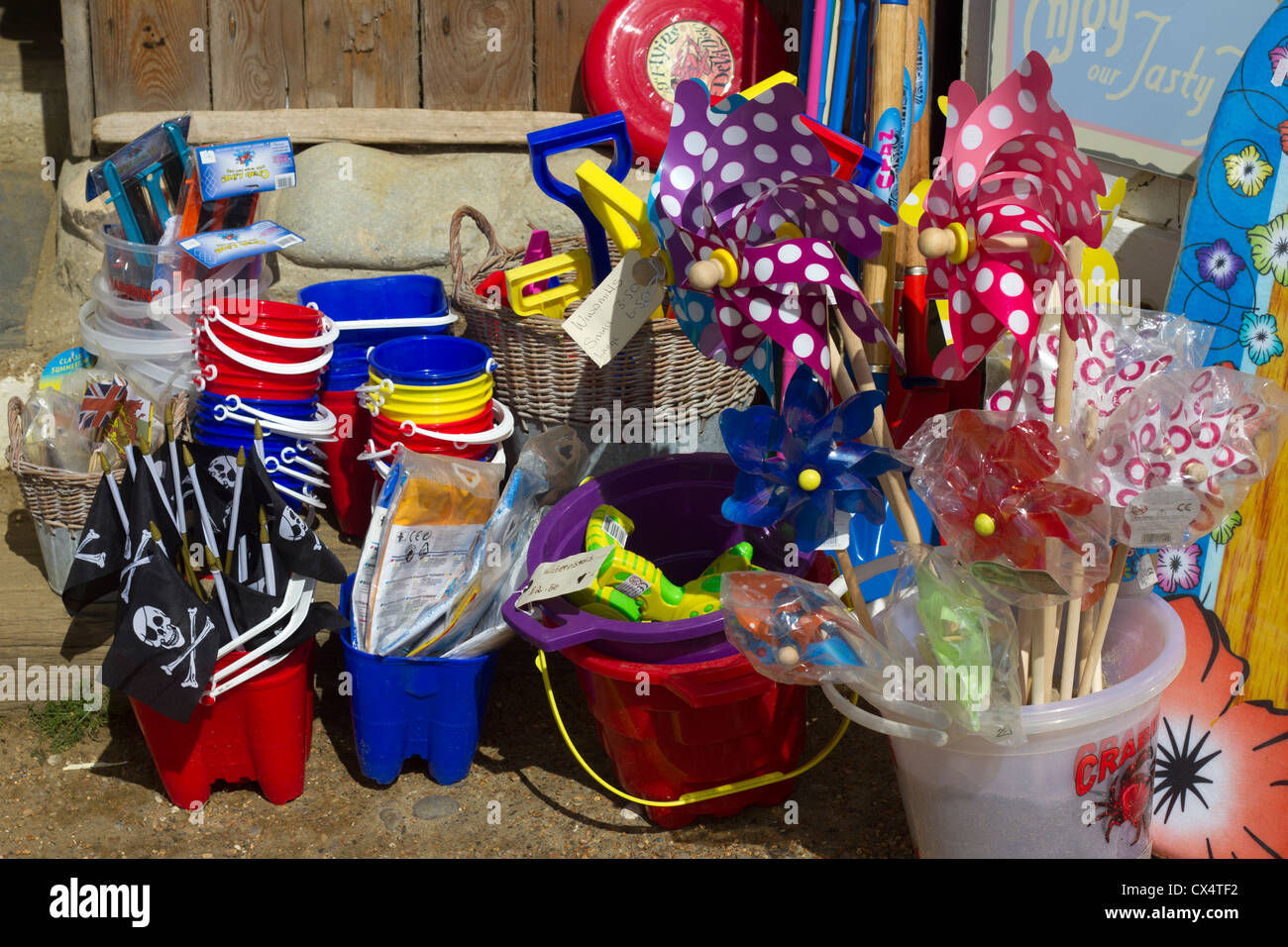 Beach shop in Steephill Cove, Isle of Wight. Stock Photo