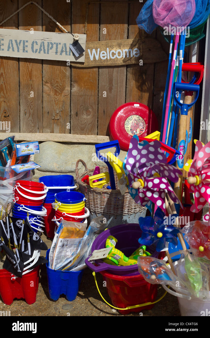 Beach shop in Steephill Cove, Isle of Wight. Stock Photo
