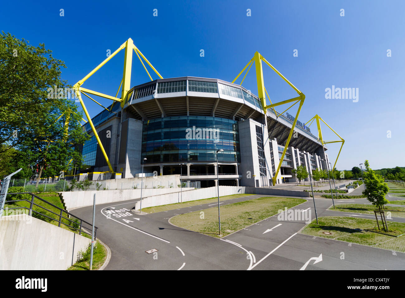 Westfalenstadion - Signal Iduna Park, Dortmund in North Rhine-Westphalia, Germany Stock Photo