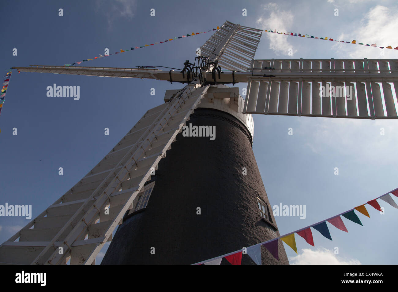 Ellis's Mill  in Lincoln is a small tower windmill and dates from 1798. Stock Photo