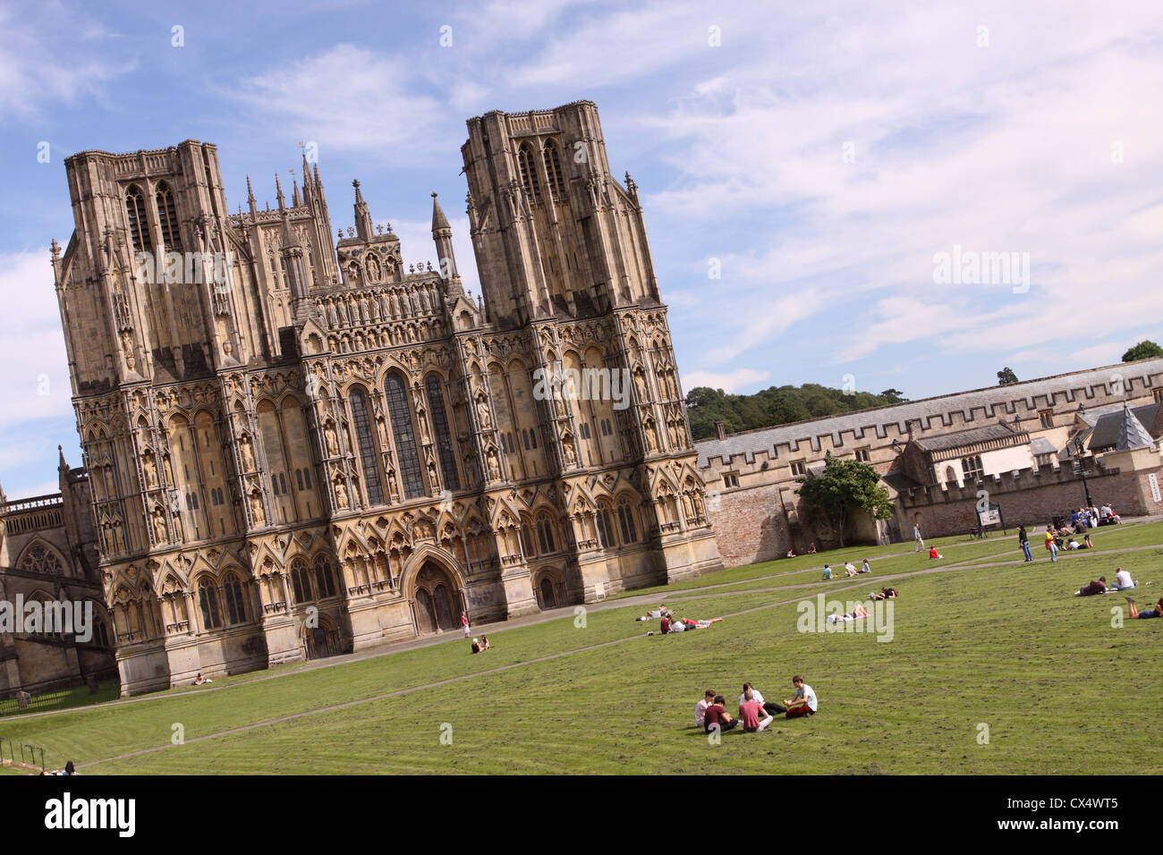 Wells Cathedral Somerset England Stock Photo