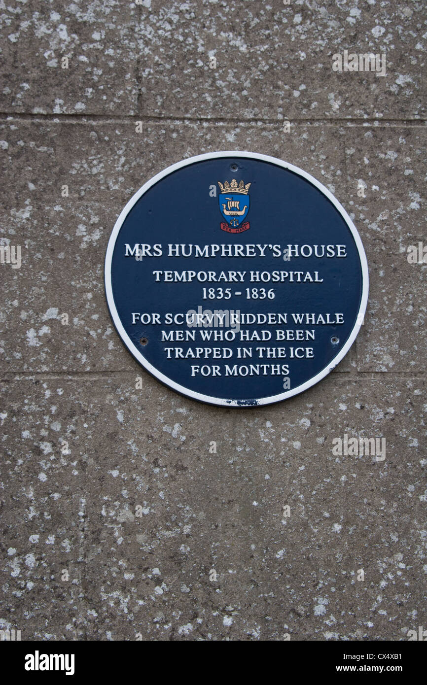 Mrs Humphrey's house which was a temporary hospital in Stromness in Orkney. Stock Photo