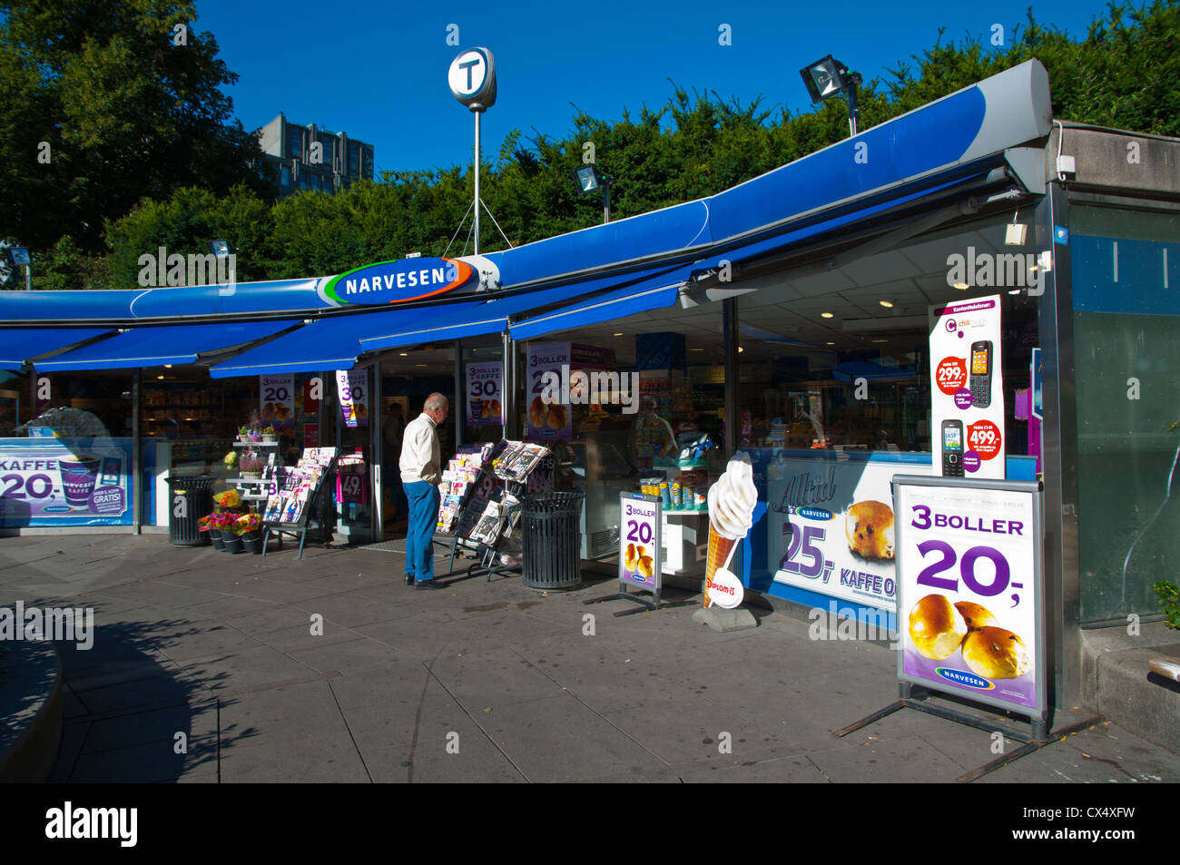 Narvesen chain convenience store kiosk outlet Studenterlunden ...