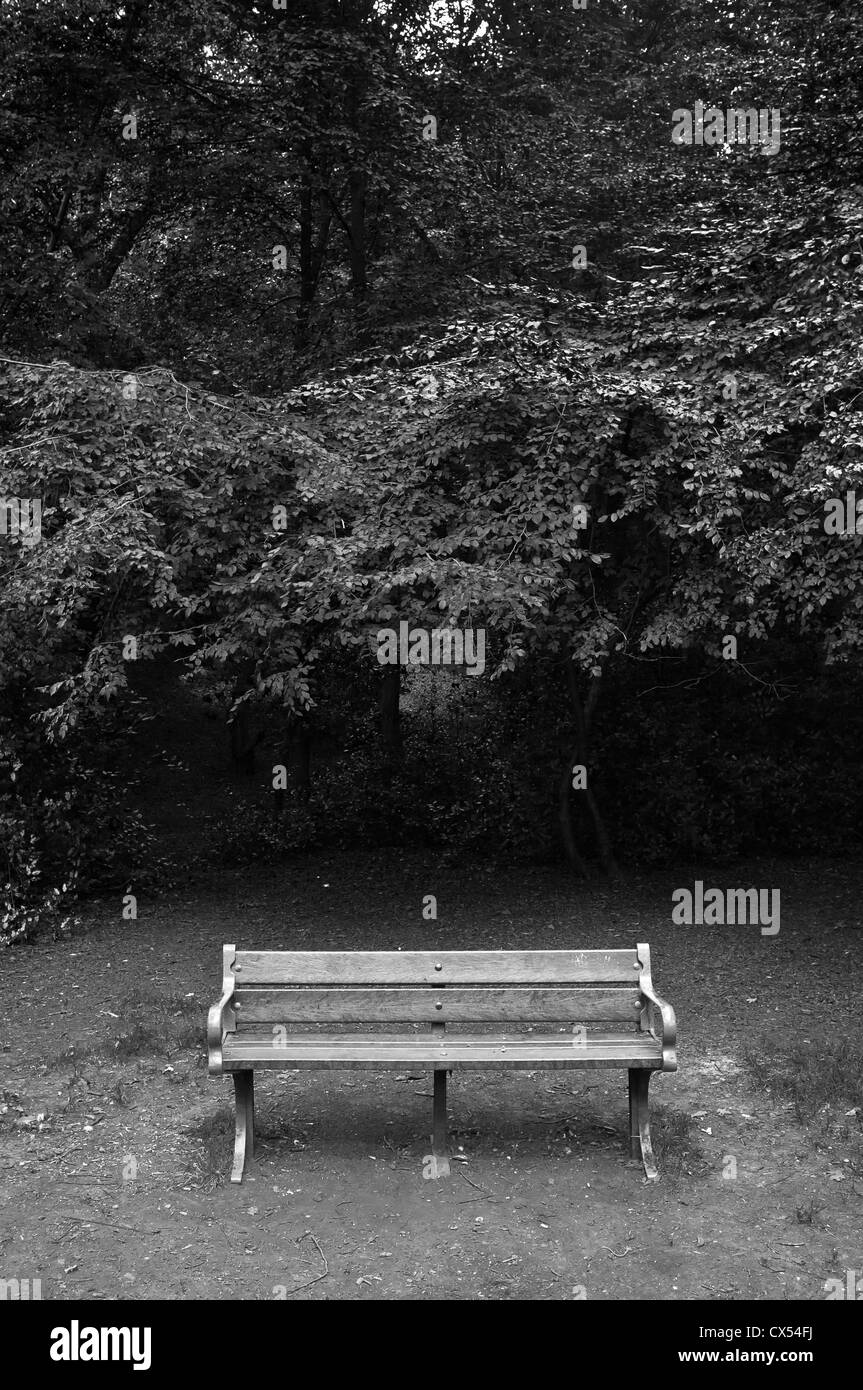 Empty the bench Black and White Stock Photos & Images - Alamy