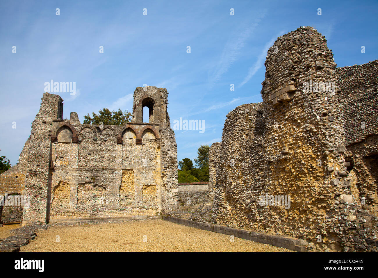 Wolvesley Castle in Winchester - Hampshire UK Stock Photo