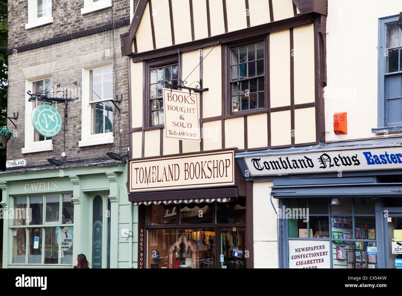 Shops on Tombland Norwich Norfolk England Stock Photo Alamy
