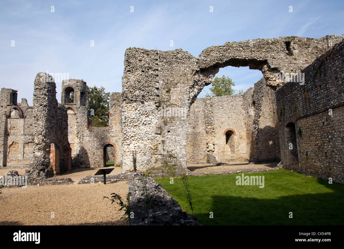 Wolvesley Castle in Winchester - Hampshire UK Stock Photo