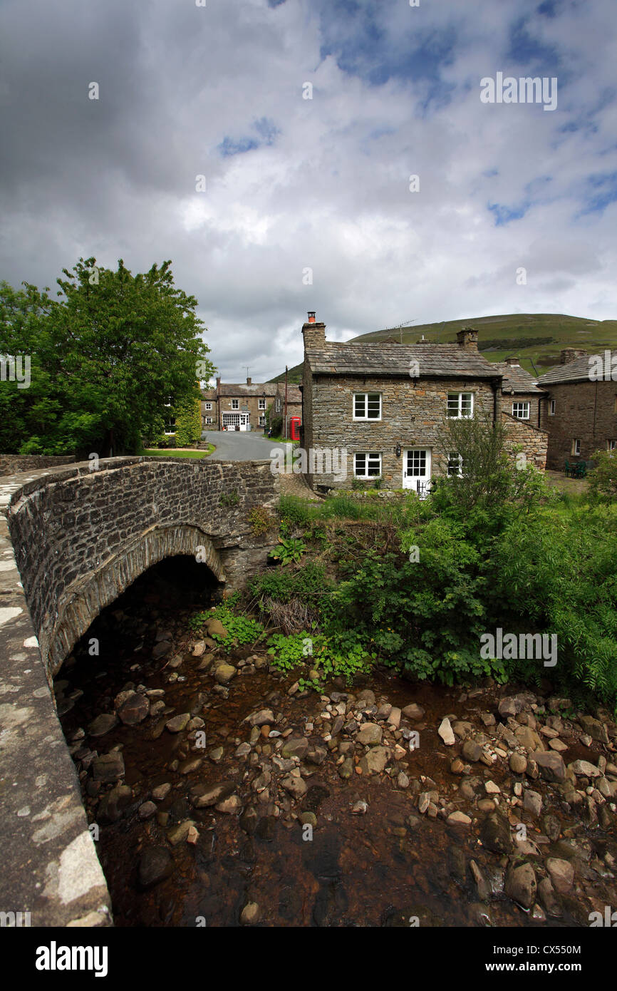 Thwaite village, Swaledale; Yorkshire Dales National Park, England, United Kingdom Stock Photo