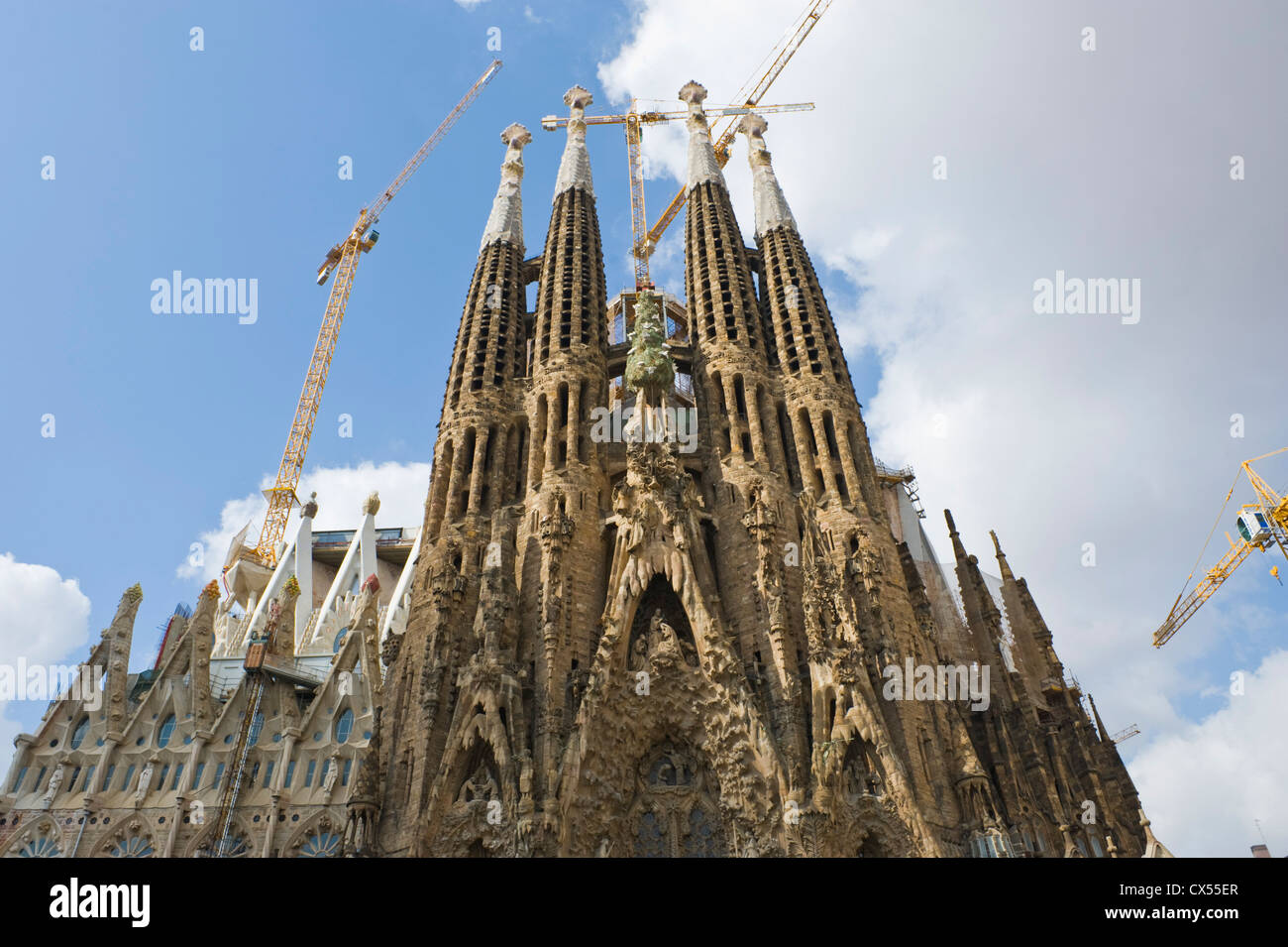 Barcelona gaudi la Sagrada Familia Cathedral by Gaudi under ...