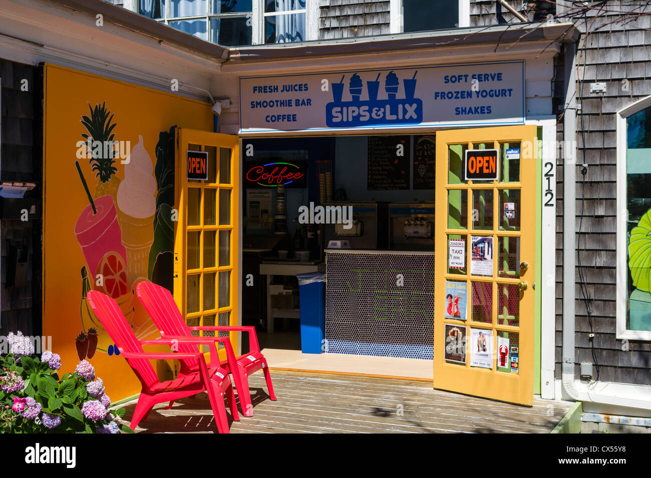 Juice and Smoothie bar on Commercial Street (the Main Street