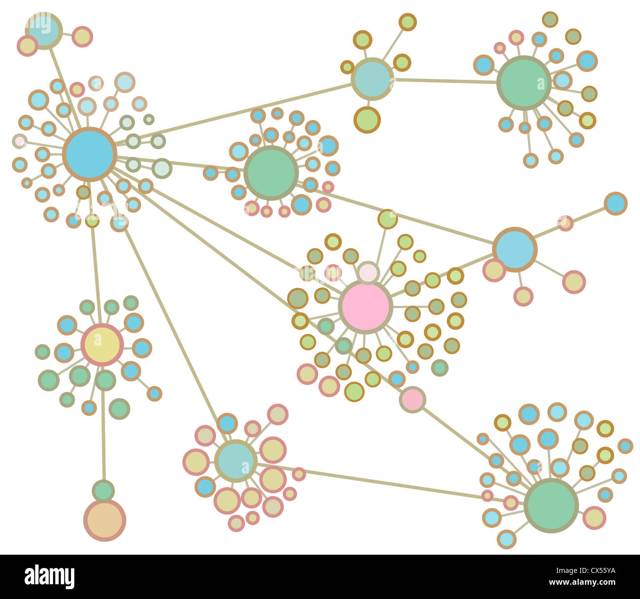 Concept of the network structure of the compounds Stock Photo Alamy