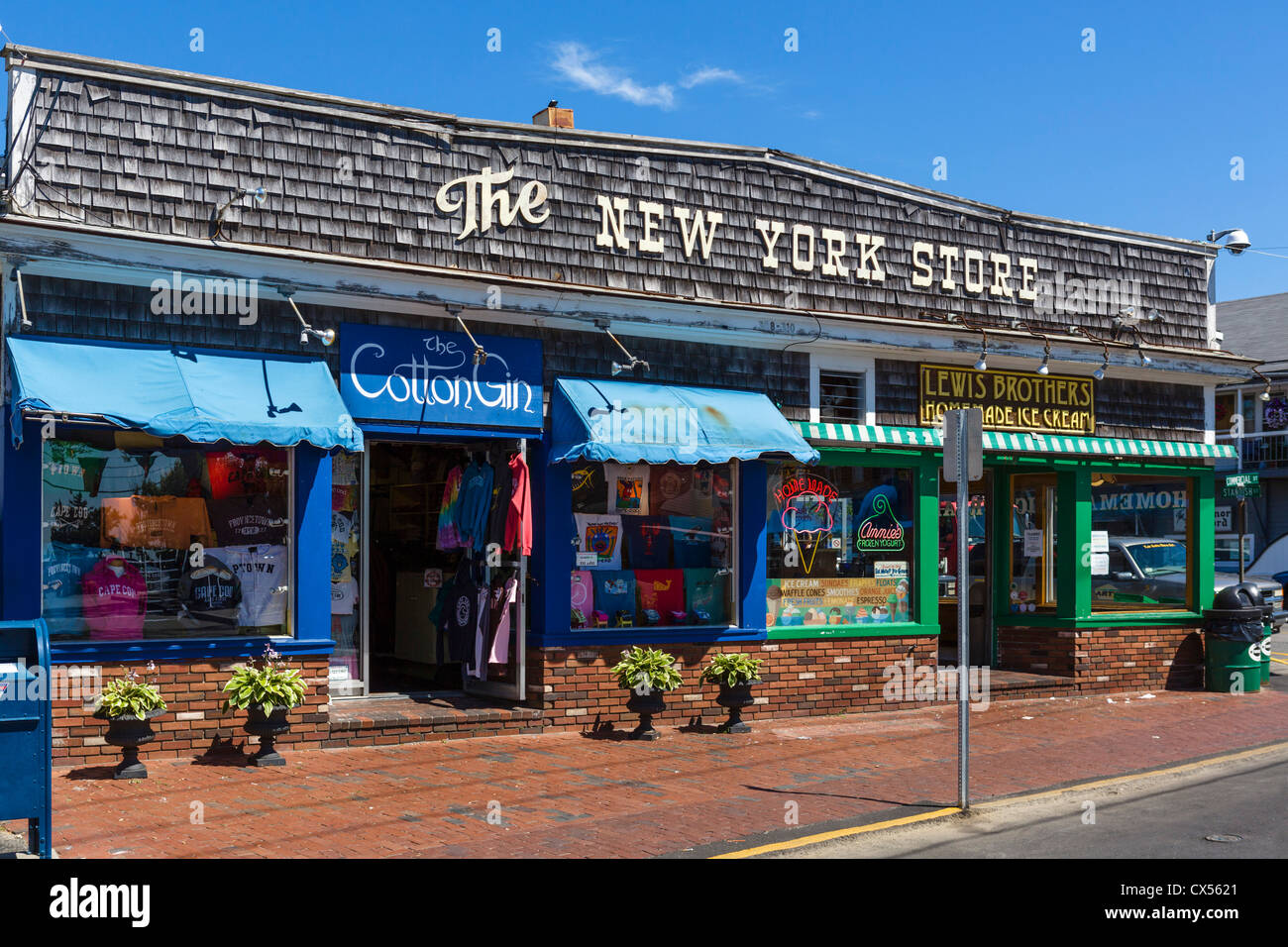 Shops on Commercial Street (the Main Street), Provincetown, Cape Cod