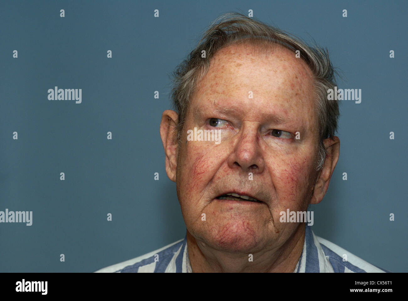 Face of elderly man. Stock Photo