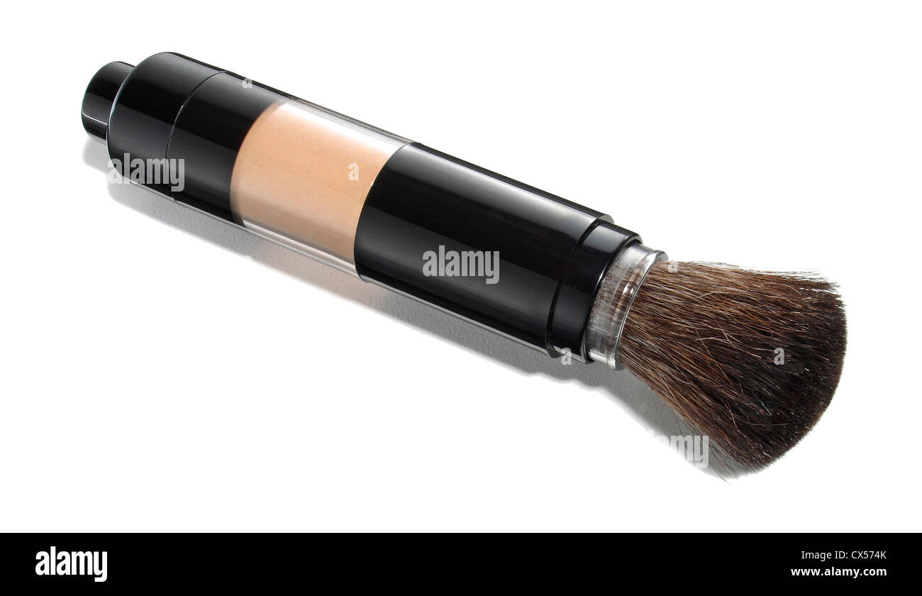 arcona sunsations powder brush photographed on a white background Stock Photo