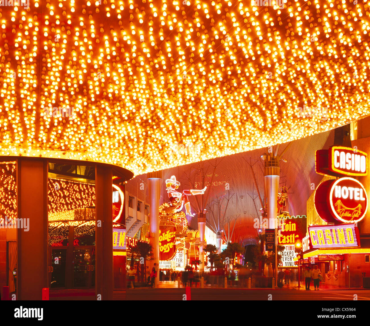 Fremont Street, Las Vegas, Nevada, USA Stock Photo Alamy
