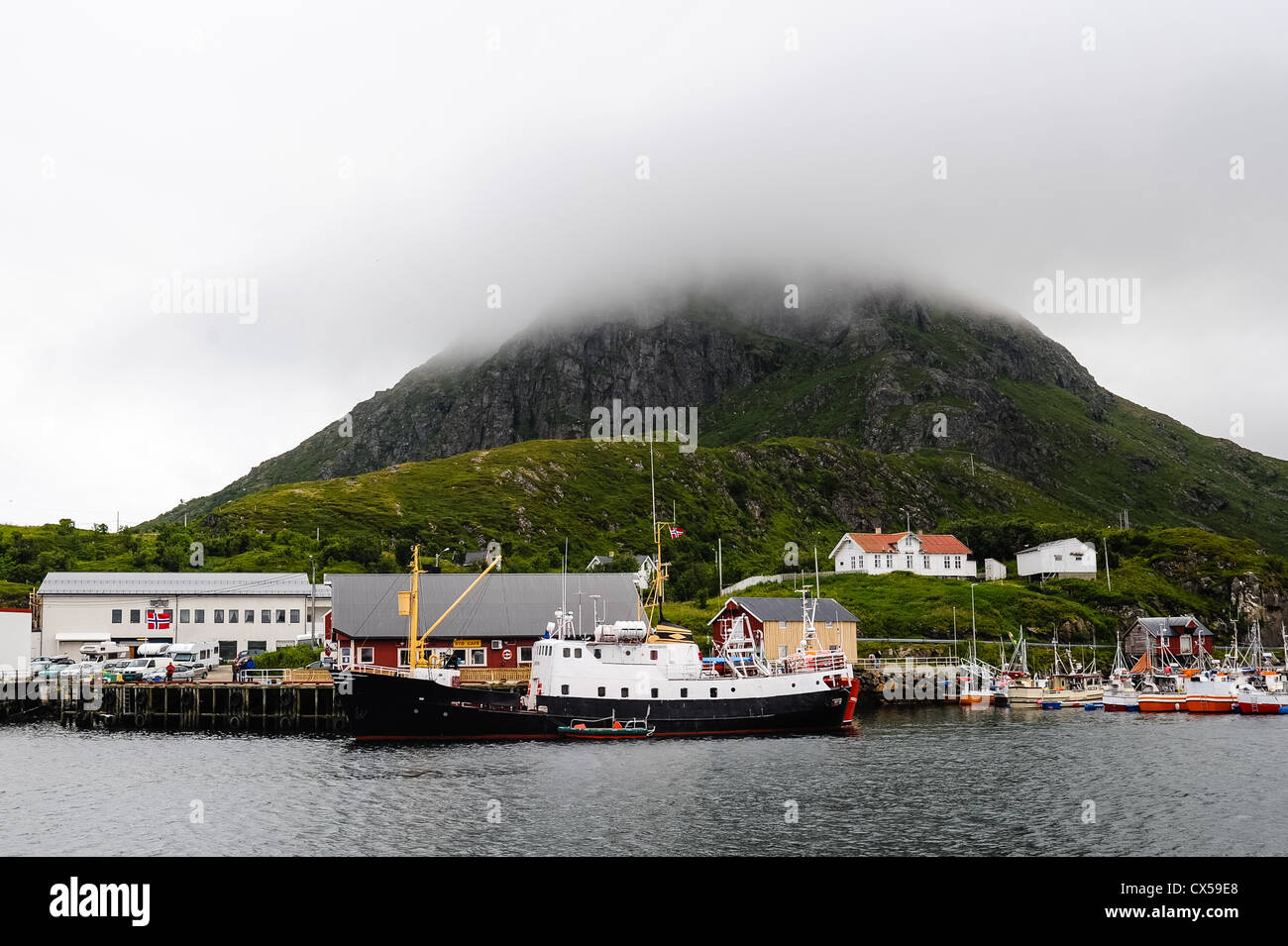 Norway, Vesteraalen. Stø is a fishing village located on the northern ...