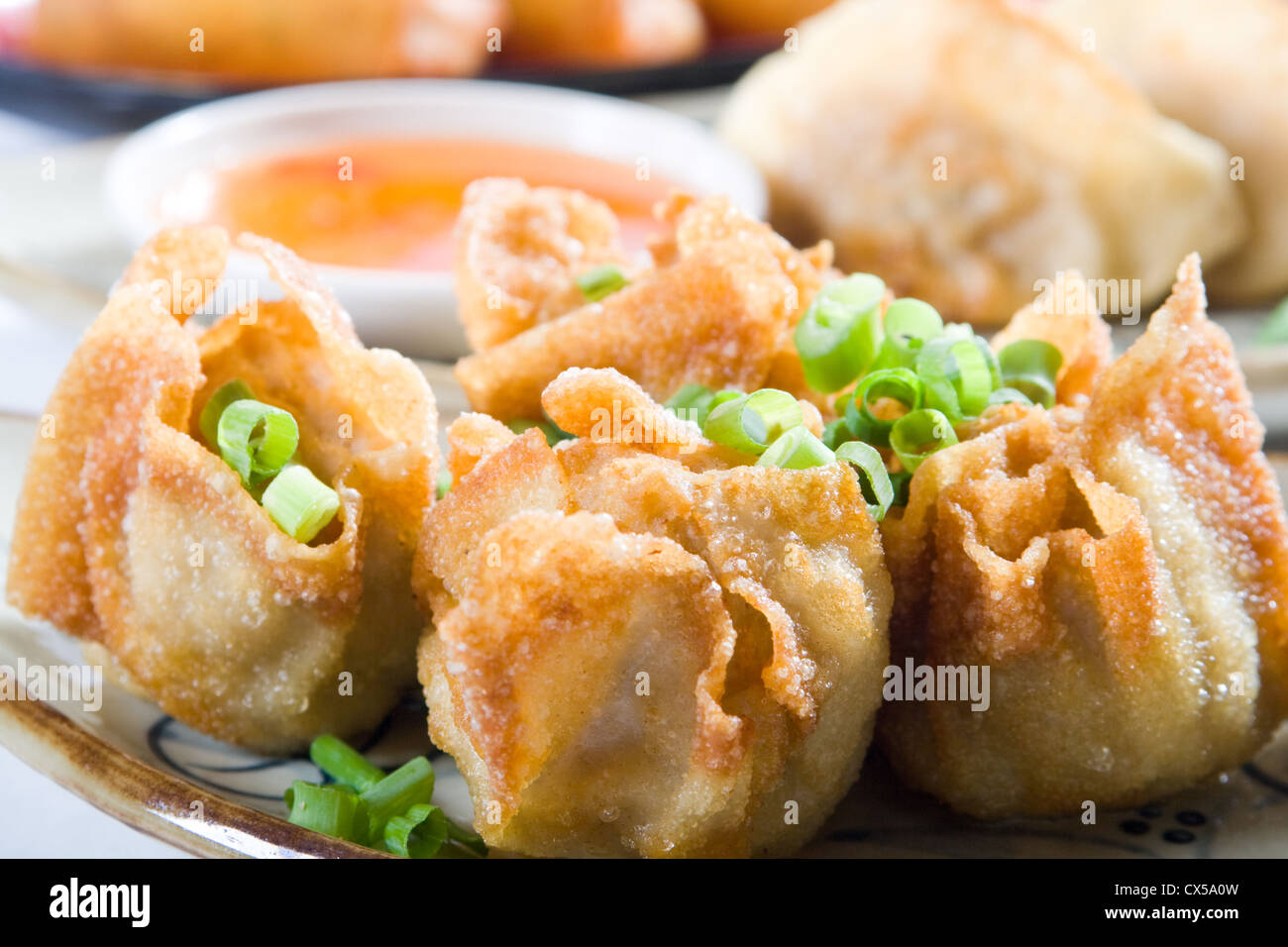 deep fried Chinese dumpling Stock Photo Alamy